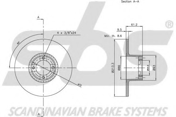 sbs 1815201214 Brake Disc